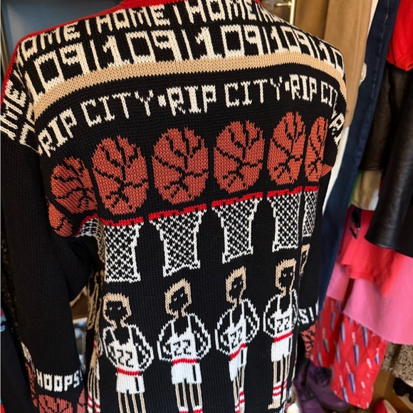 Vintage Rare Ani Barrie Basketball Cardigan - Size Medium - Picture 8 of 9